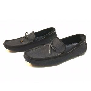 Ermenegildo Zegma Canvas and Suede Loafers